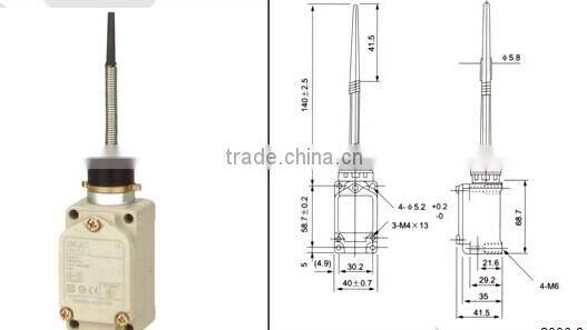 CNGAD plastic rod limit Switch(limit switch & micro switch, limiting switch)(WLNJ-2)