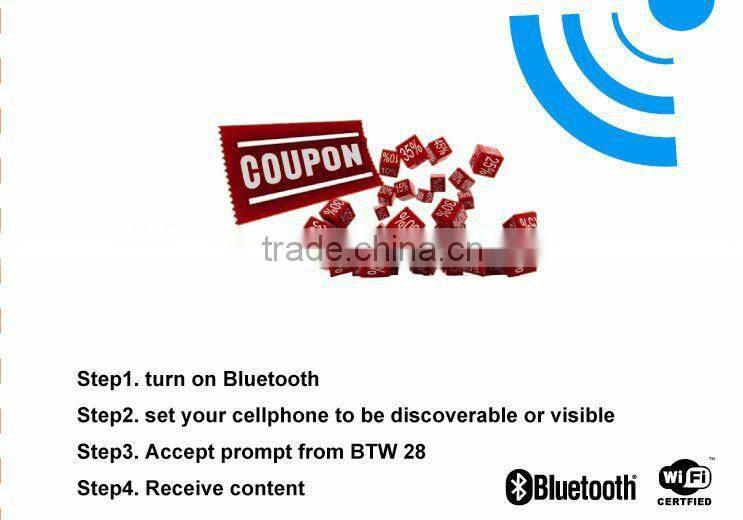 Mobile Marketing Advertising Over WiFi&Bluetooth-BTW28