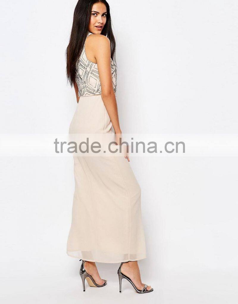 OEM Manufacture Two Pieces Women Fashion Dresses Without Sleeve