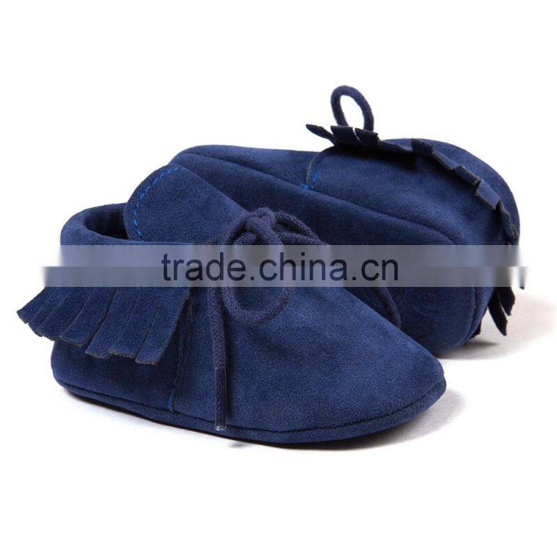 2016 Fashion Newborn Unisex Infant Baby Lace-up Mocassins Soft Sole Anti-Slip Tassels Prewalker Toddler Shoes