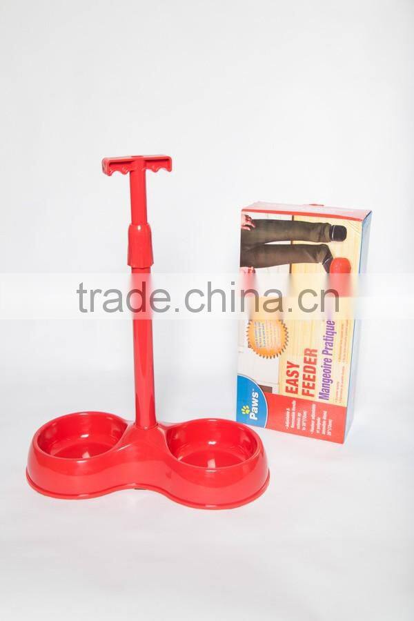 best seller easy feeder double plastic pet bowl