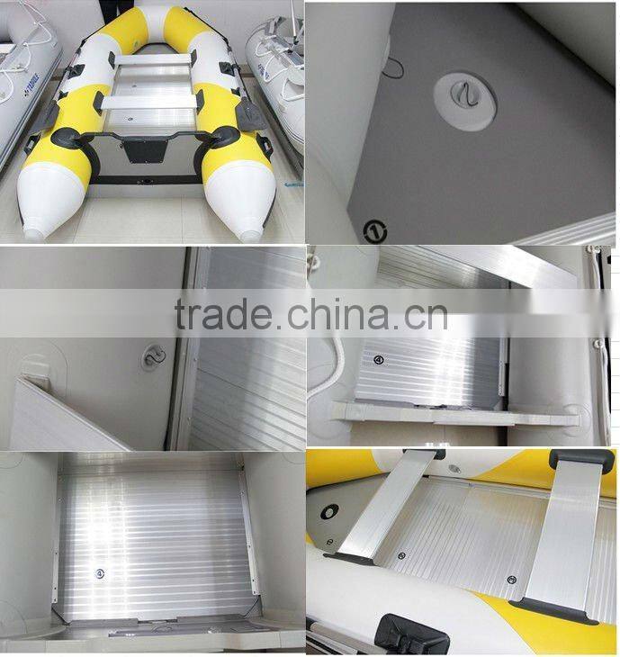 6 passenger (CE) PVC material optioanl floor color inflatable boat materials