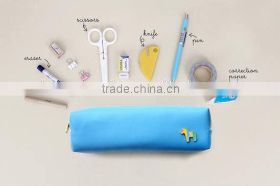 Korea style little horse decoration pencil case , pencil bag china suppliers