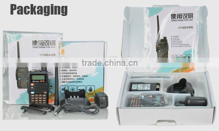 Flash torch and fm radio uv-6r dual band radio vhf uhf