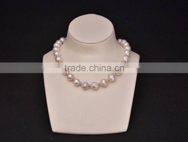white edison large pearl 13mm delicate pearl necklace
