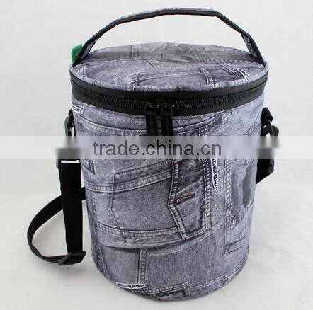 2016 New Round cartoon lunch portable kids insulated cooler bags for women men thermal