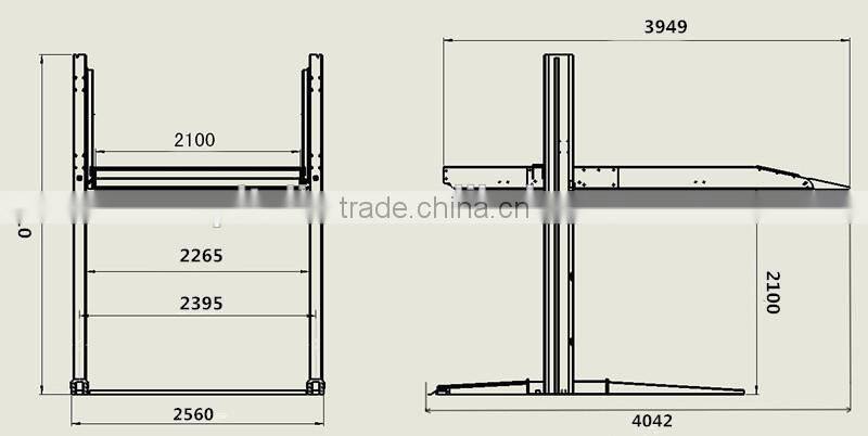 2 level hydraulic car parking lift