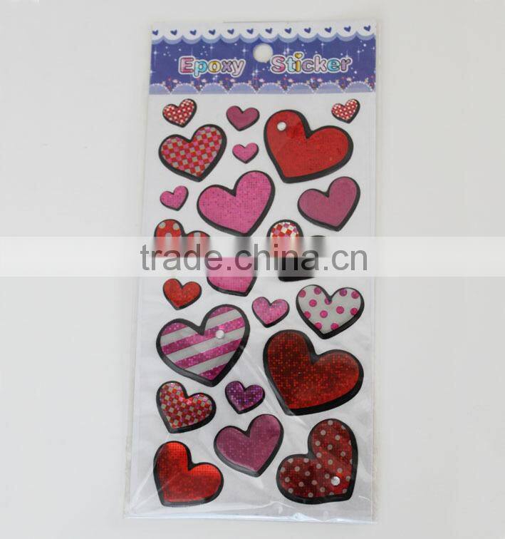 New product cheap custom clear epoxy fridge manget sticker for home decor