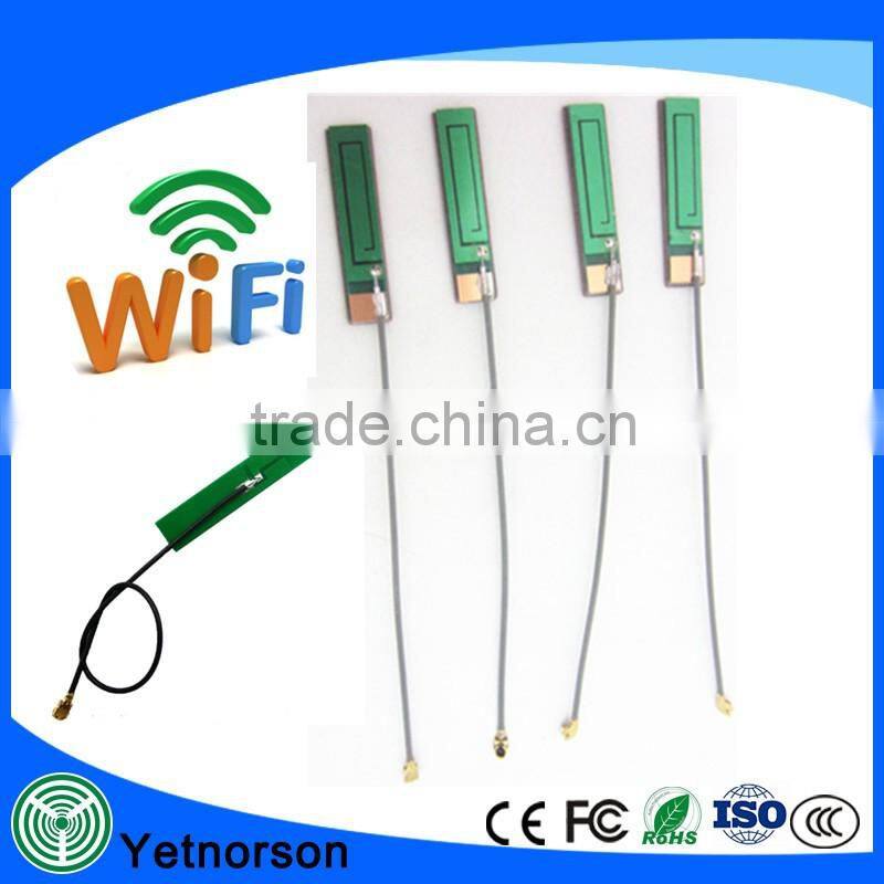 Factory Price good performance 2.4g internal wifi patch antenna with 1.13 cable