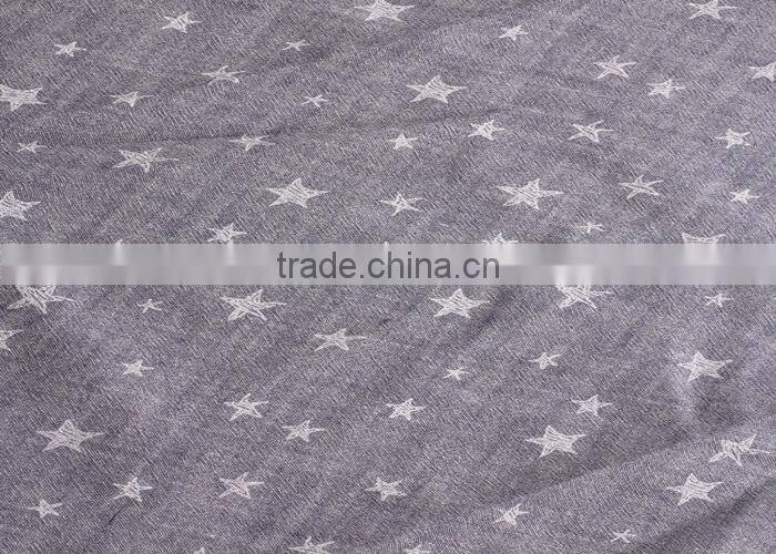 cheap hot shaoxing china stars print yarn dye Cotton fabric textile