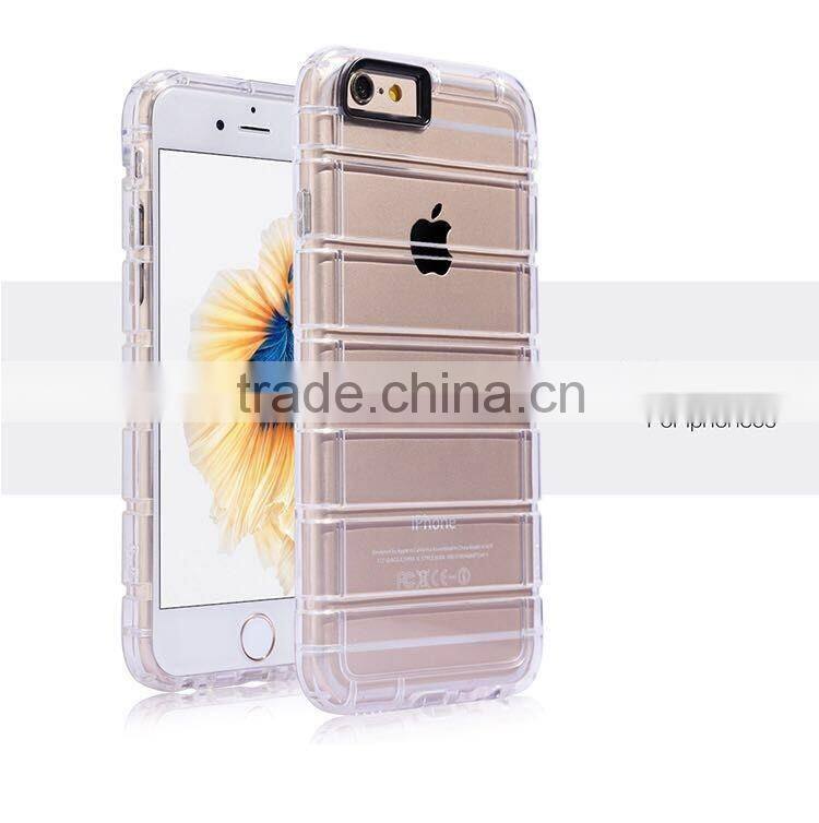 TPU transparent clear shockproof mobile phone case for iphone 6