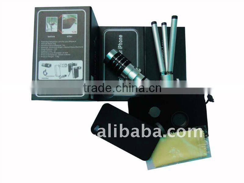For iPhone 4 telephoto lens JEC 12X telephoto lens