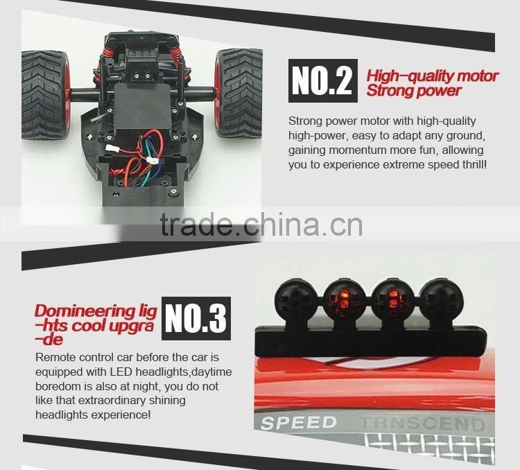 RC Truck 1/16 Scale Electric 2.4Ghz 4WD High Speed Remote Controlled Car Off Road Ready to Run