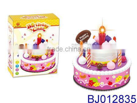 Lovely new plastic toy birthday cake model