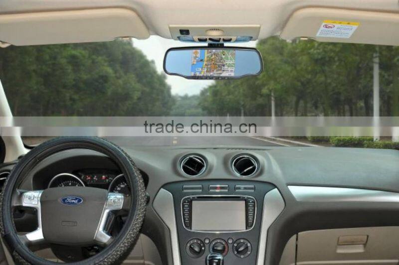 Multi-function rearview mirror system with GPS+Video Recorder+ Radar Detection+ Bluetooth+ Parking sensor system+FM