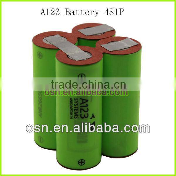 A123 26650 battery pack -2.3ah 12V