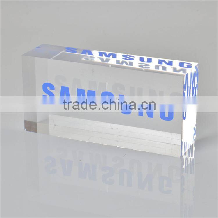 Customized acrylic nameplate, solid acrylic nameplate