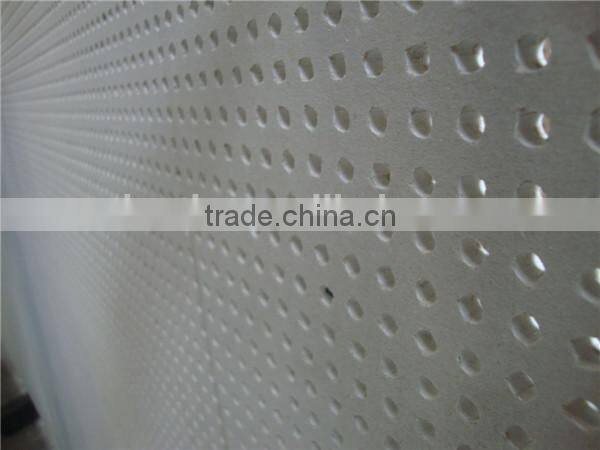 perforated plasterboard with round hole