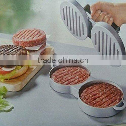 Double Burger Press Hamburger Patties Maker Meat Press Kitchen Tools