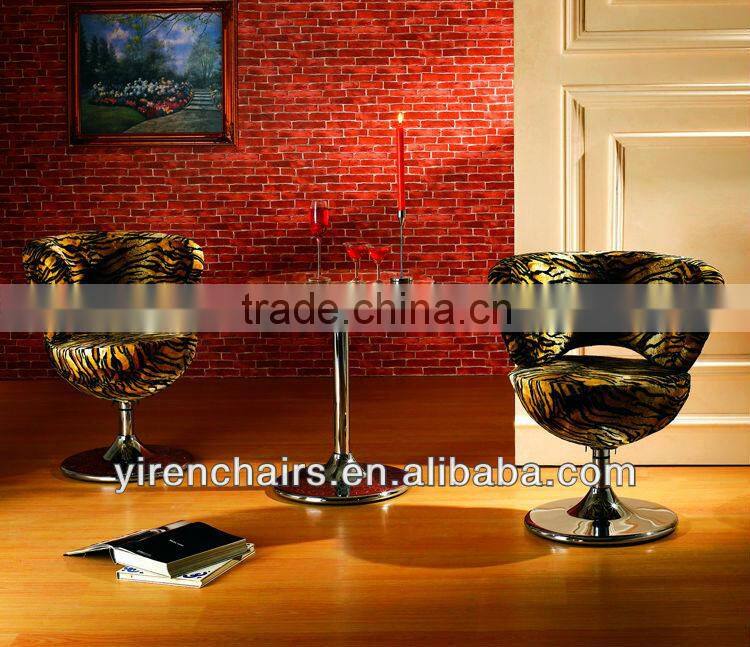 Creative recreational cane makes glass revolving chair half chair furniture cafe chair meetings.