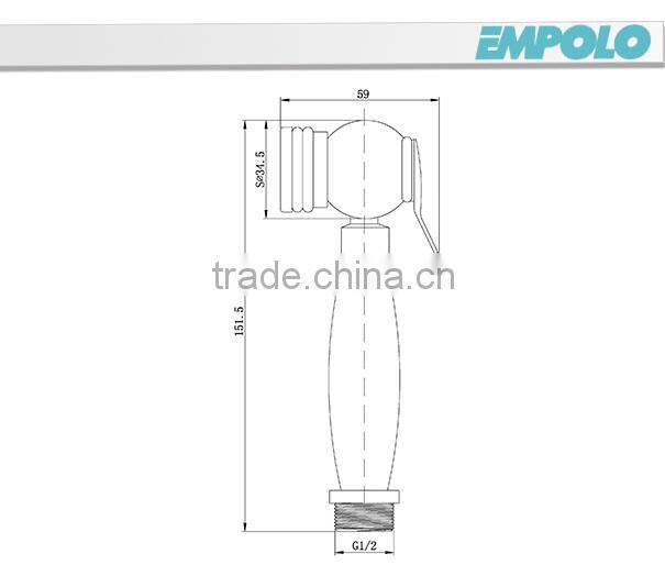 Brass Hand Bidet Spray For Toilet With Hose, Muslim Shattaf Shower BSP006