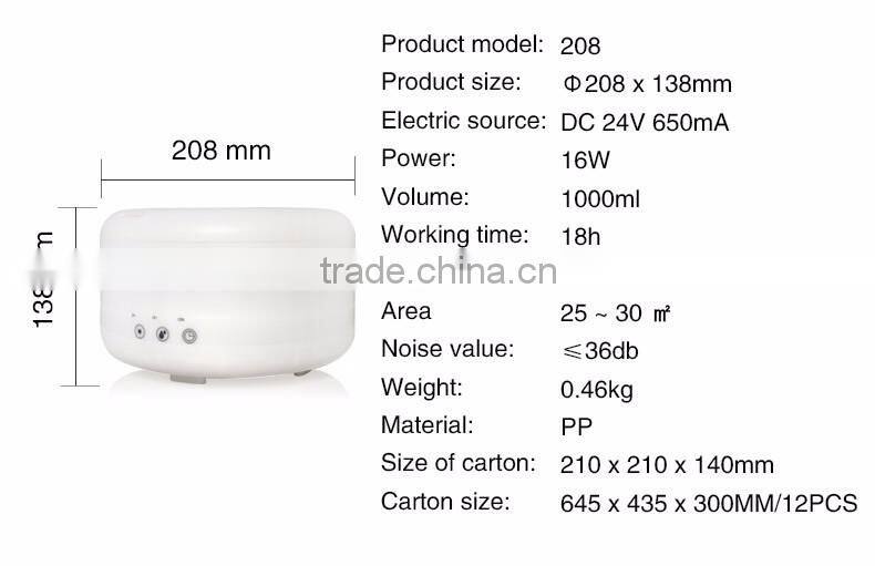 Large Capacity Aromatherapy Humidifier Essential Oil Ultrasonic Aroma Diffuser
