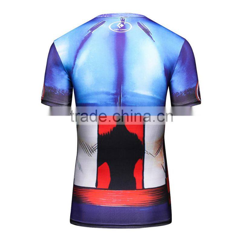 Men Avengers Super Hero Iron Man Captain America Clothes Short Sleeve 3D Printing t shirt