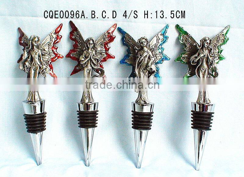Novelty Metal Fairy Wine Stopper, Bottle Stopper