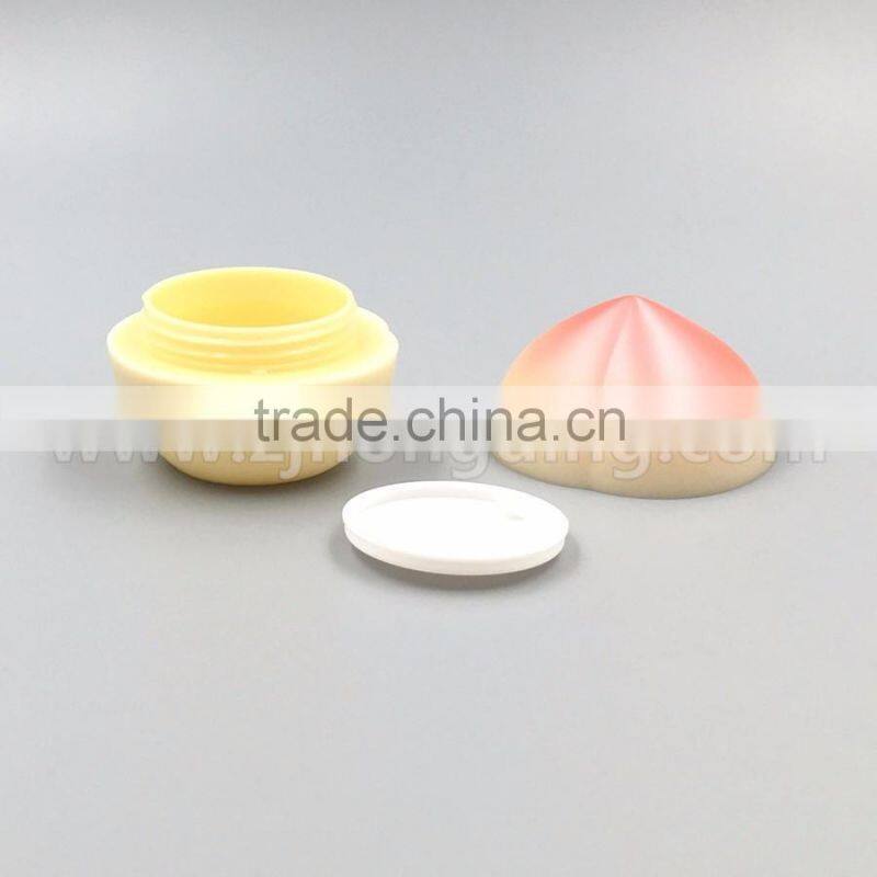 top selling color orange and Peach cream jar luxury style cosmetic cream acrylic jars wholesale