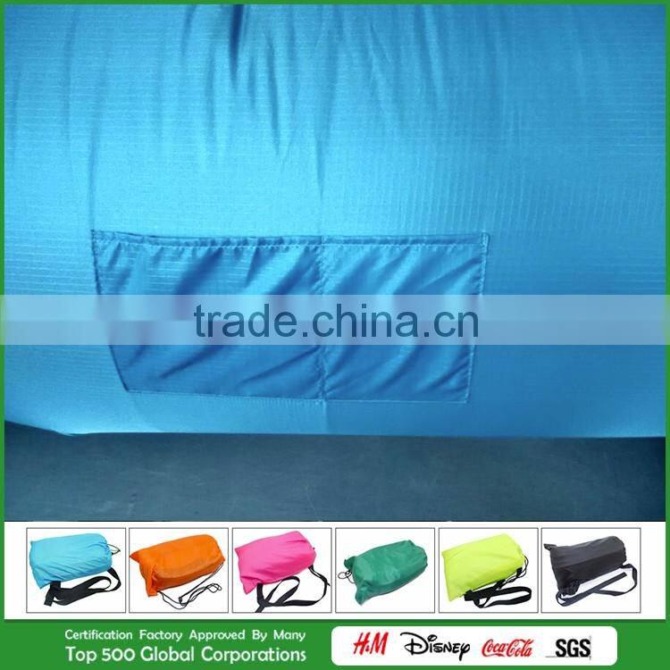 Hot Sale Laysack bed/Lay bag/Banana air bag softtextile baby sleeping bag