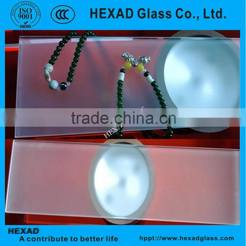 3 mm Blue Acid Etched Glass