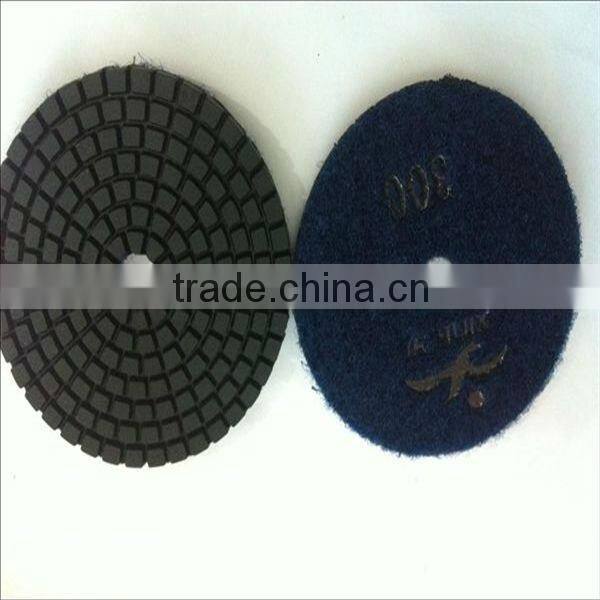4 inch 100 mm flexible diamond polishing pads for marble granite floor