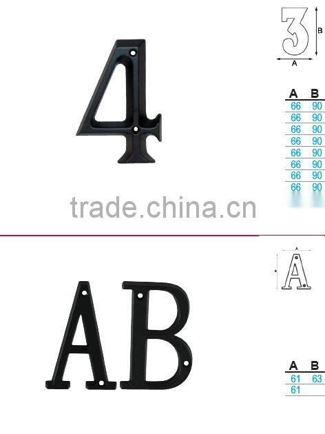 Zinc alloy apartment door number
