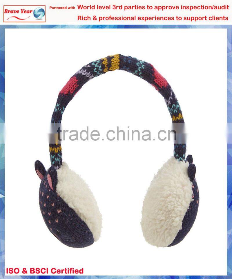 Featuring adorable cat faces fake fur earmuff,funny ear muff,ansi earmuff