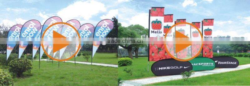 Top Advertising Flying Banner Custom Printing Free Design Teardrop Advertising Feather Banner