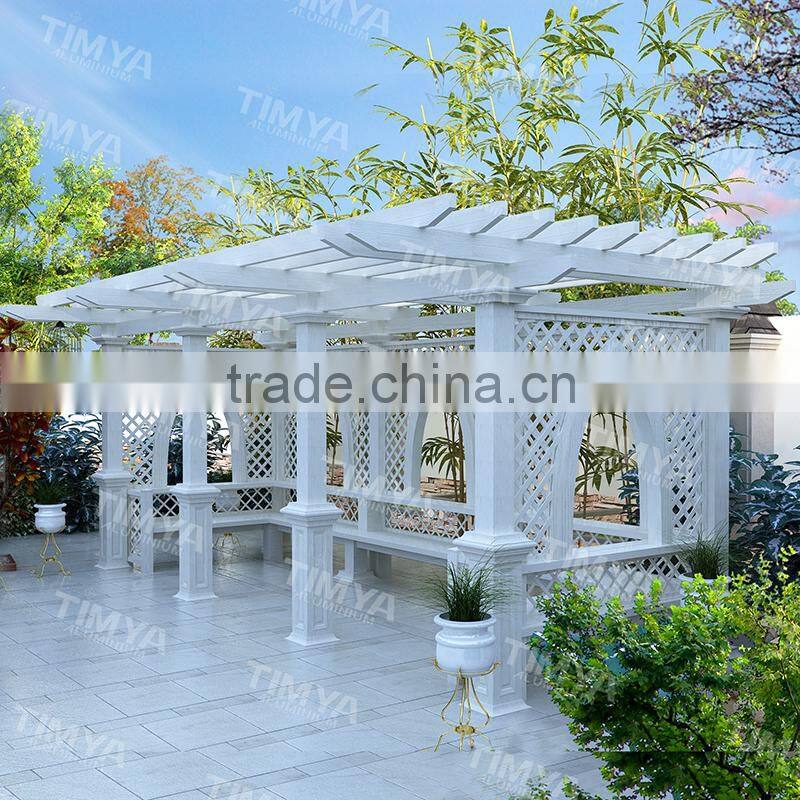 Arch Cheap Aluminium Garden Stone Column Pergola Metal