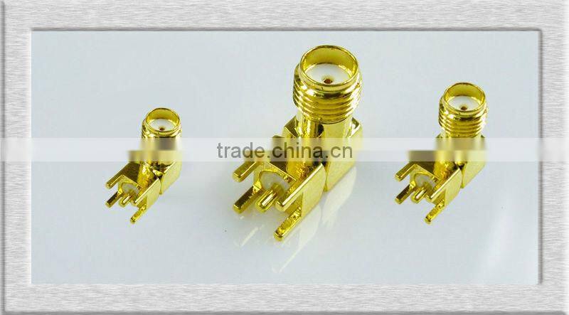 RF coaxial connector crimp SMA vertical pcb connector