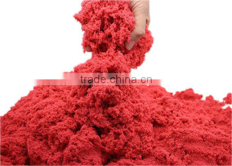 500grams -magic moving modelling soft sand educational toys colored alive soft sand for kids red purple blue green
