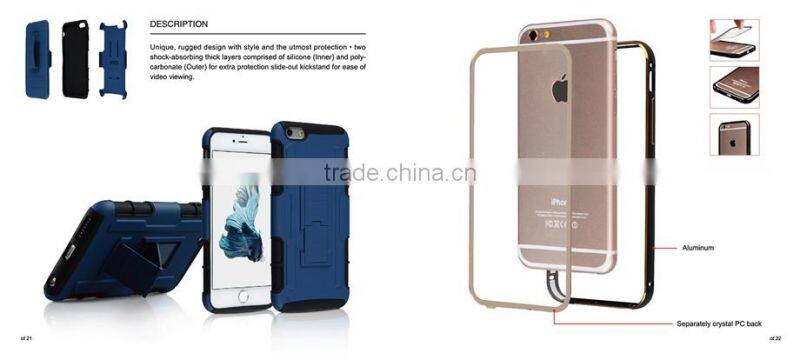 C&T Shockproof Heavy Duty Rugged Holster Swivel Belt Clip Case for iPhone 6s plus