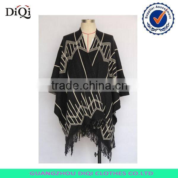 New design knitted print woolen women sweater