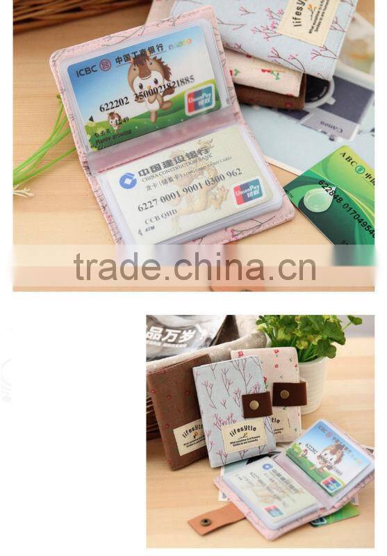 Floral Credit ID Card Wallet Purse Holder Pouch Coin Bag