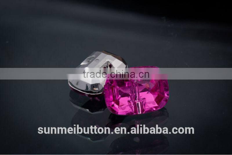 Hot Selling Taiwan Wholesale Tunnel Hole Acrylic Designer Shirt Buttons