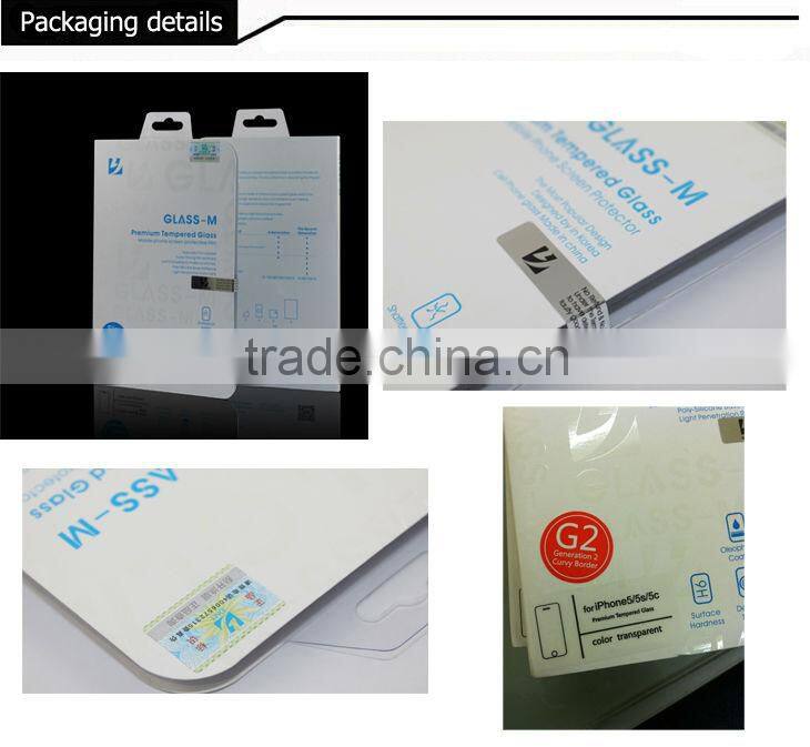 Hot blue film mobile phone accessory for iphone 5s screen cover glass protector