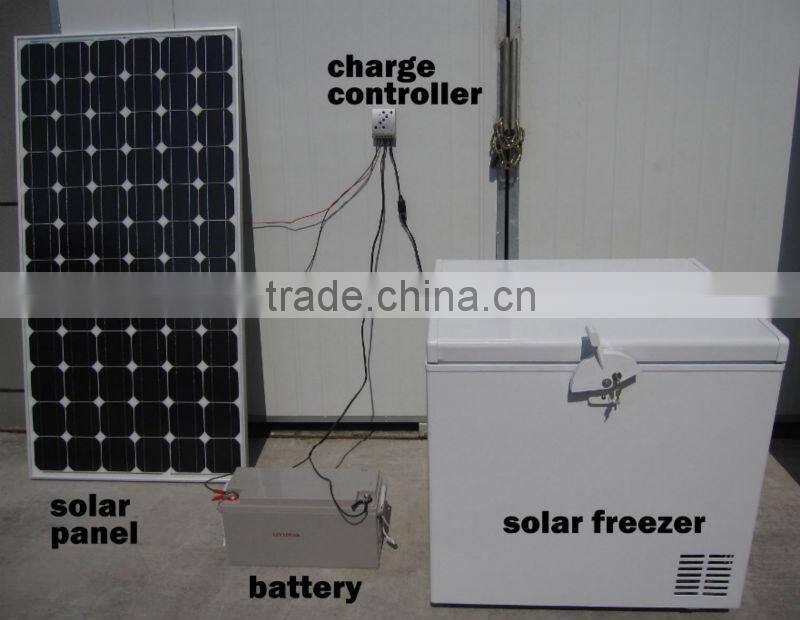 2014 New Design Inner Fan 110mm Insulation 12v 24v DC Solar Refrigerator