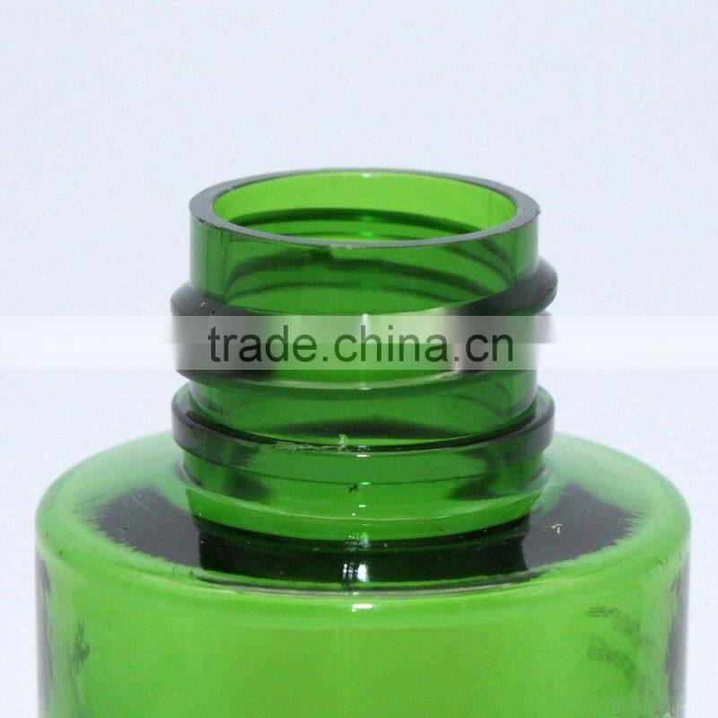 100ml green color plastic spray bottle with screw cap
