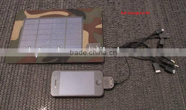 2014 new launched/ 2 W high efficiency solar portable/ mobile phone charger/Intelligent battery charger