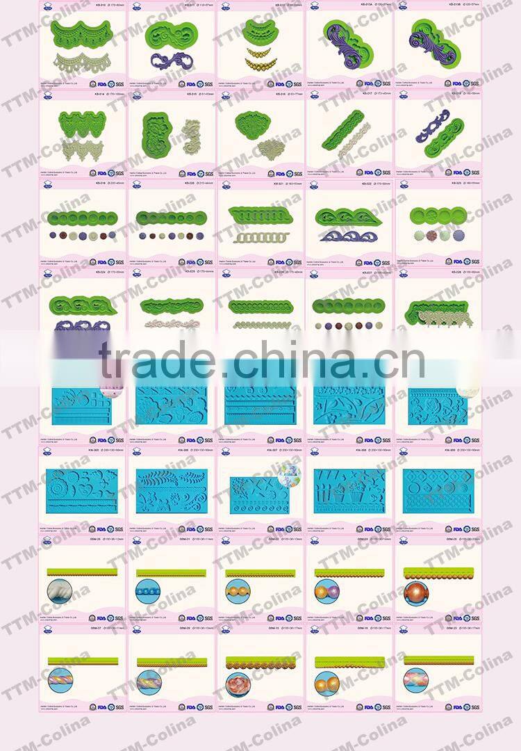 Cute dog shape cake decoration fondant silicone mold