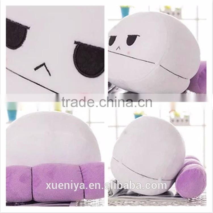 Whats App China High Quality Custom White Emoji Round Cushion Stuffed Pillow