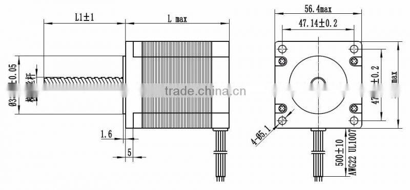 1.8 step angle liner stepper motor