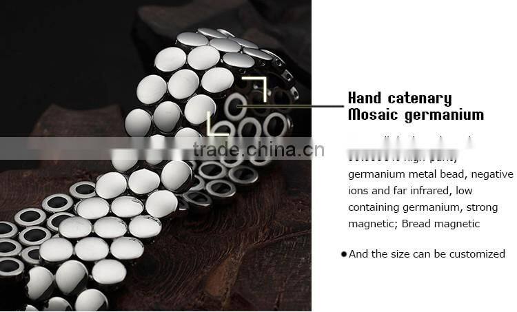 2015 top selling germanium and tourmaline bracelet with healthcare